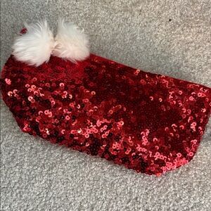 Pottery Barn Teen Red Sequin Pouch